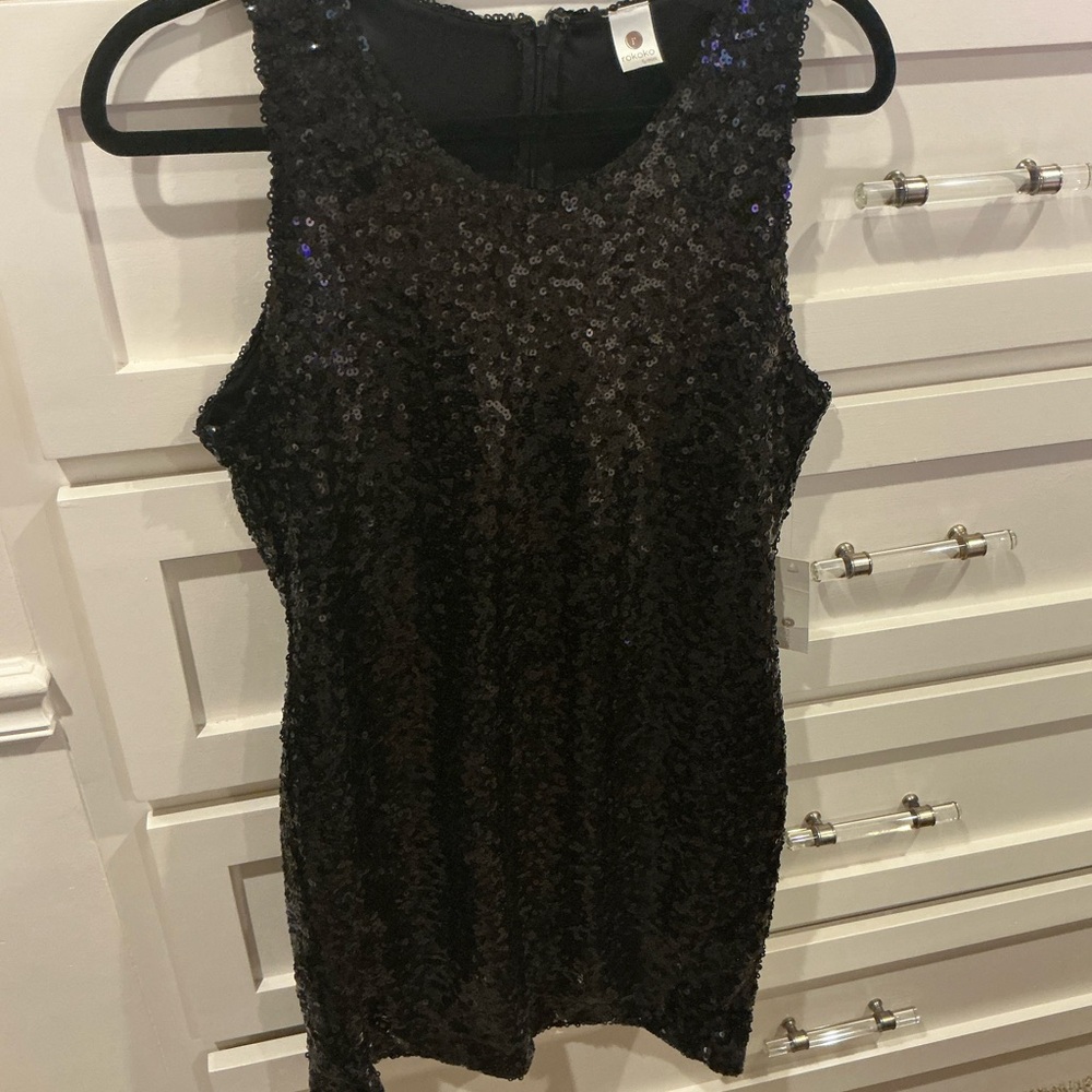 Elegant Black Sequin Midi Dress, Brand New with Tags! - Picture 9 of 9